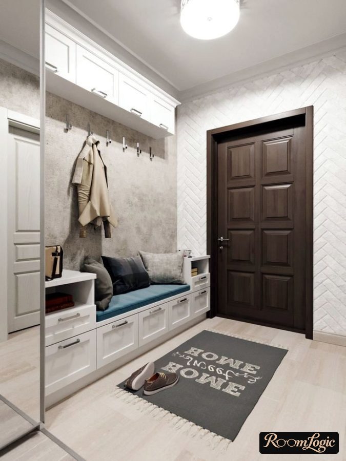 cheap and beautiful entryway design in apartment hallway design