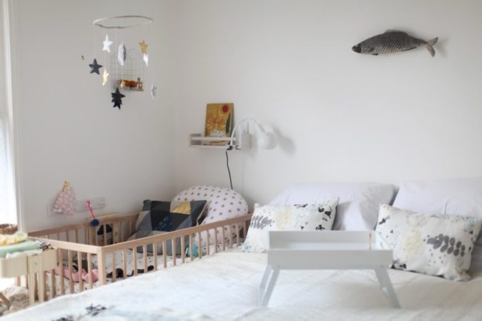 child bed for under 2 years in parents' bedroom