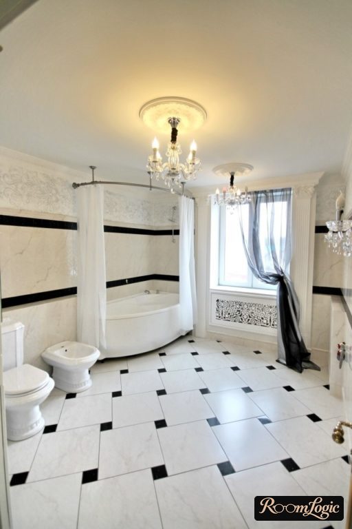 classical design large bathroom