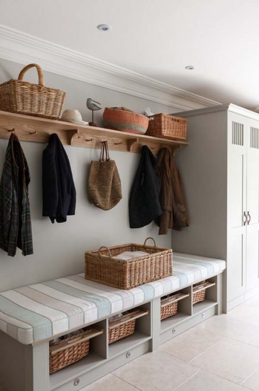 classical entryway closet