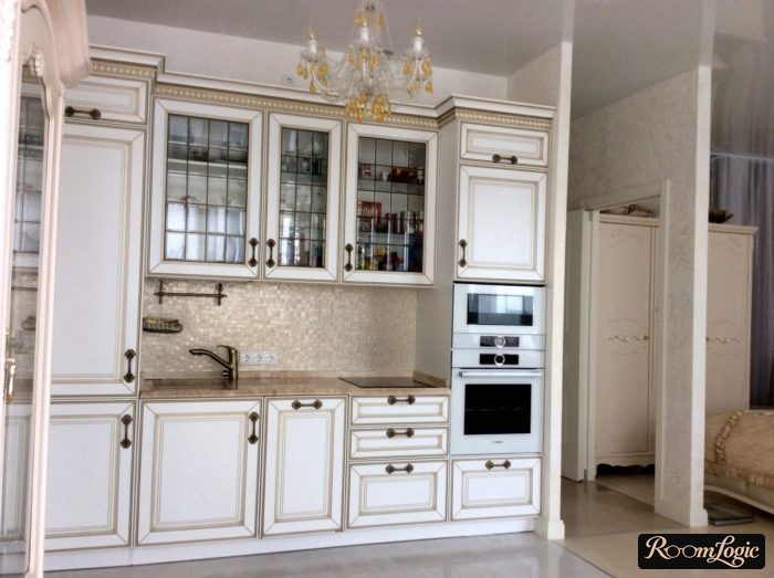 classical kitchen design with modern appliances