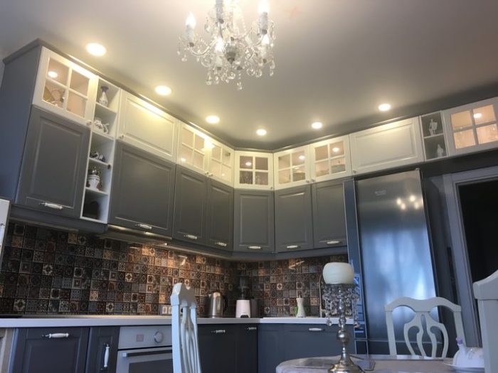 classical matte white-gray kitchen