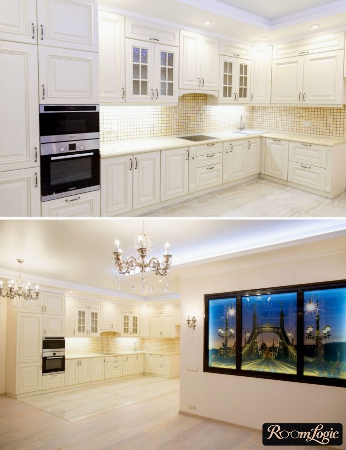 classical style white kitchen