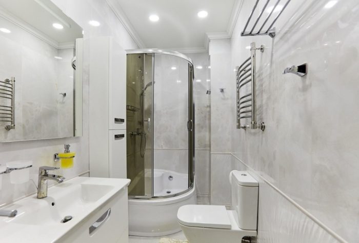 classical white bathroom