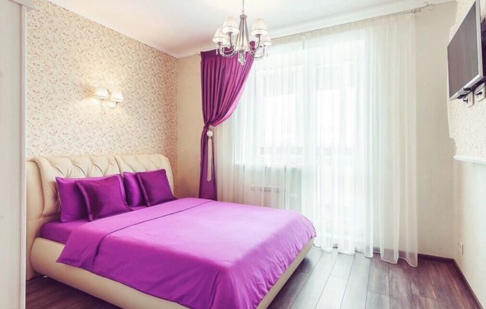 color combinations of walls and curtains in the bedroom