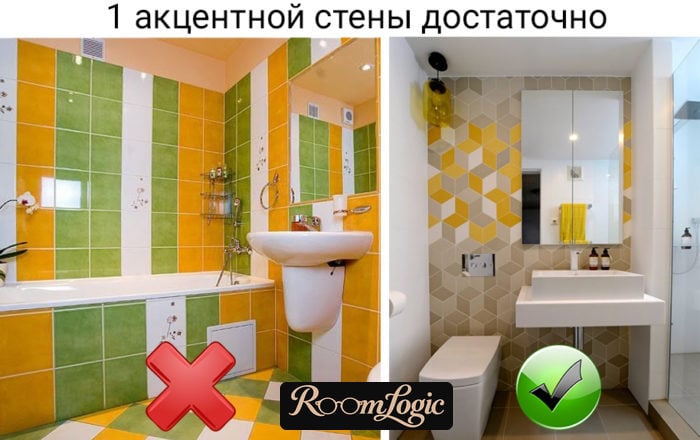 colorful tile in the bathroom