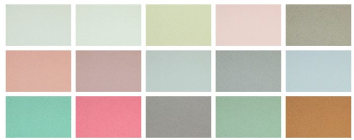 combination of wallpaper with saturated colors