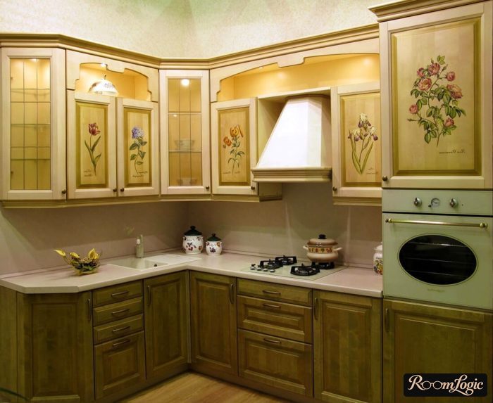 concept kitchen with cabinet front and drawer pulls