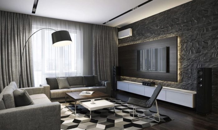 contemporary art deco option in the living room
