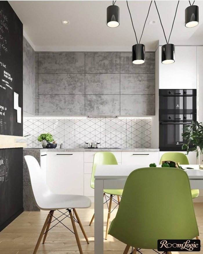 Contemporary loft-style furniture for the kitchen