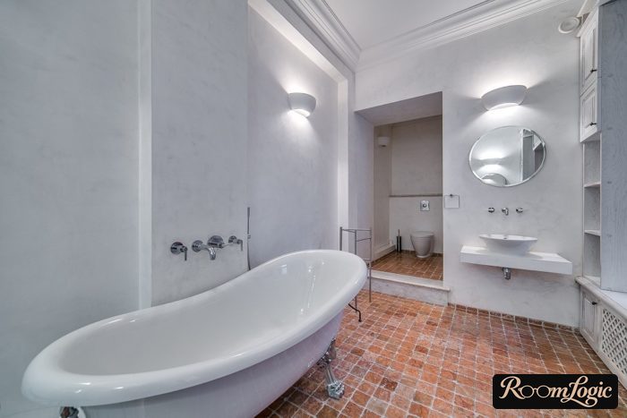 contemporary provence style in the bathroom