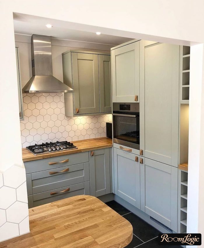 corner kitchen 100 square feet design