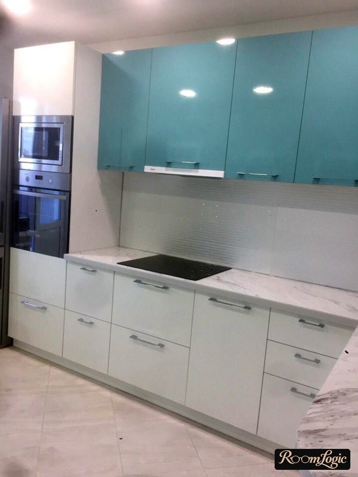 corner kitchen 130 square feet with refrigerator