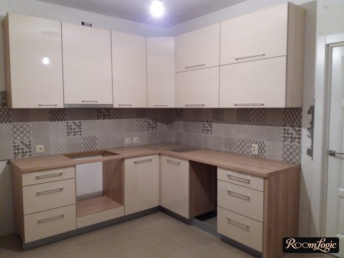 corner kitchen after renovation