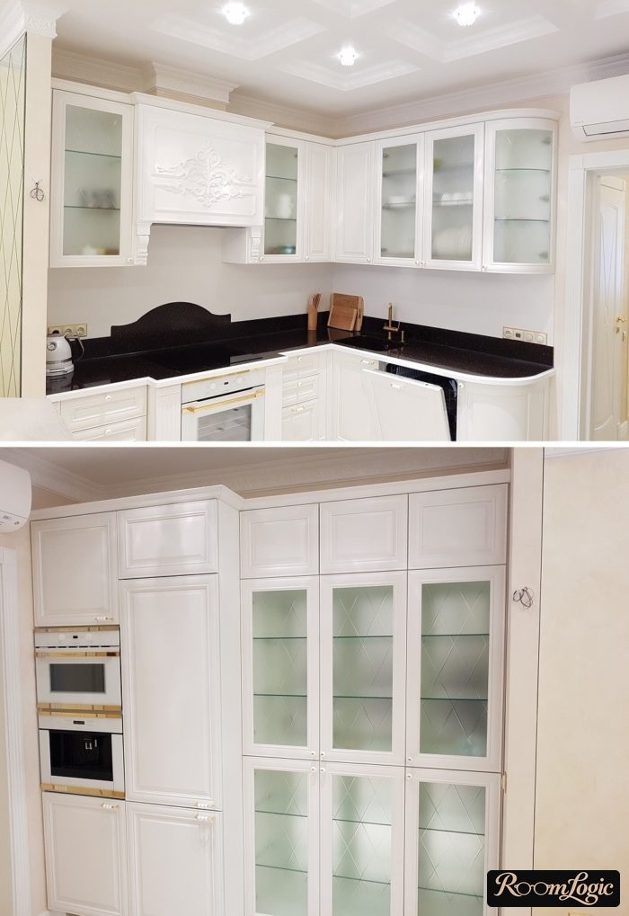 corner kitchen classic light with door