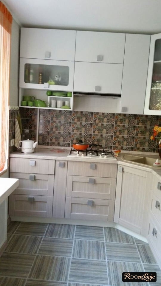 corner kitchen for small kitchen with refrigerator