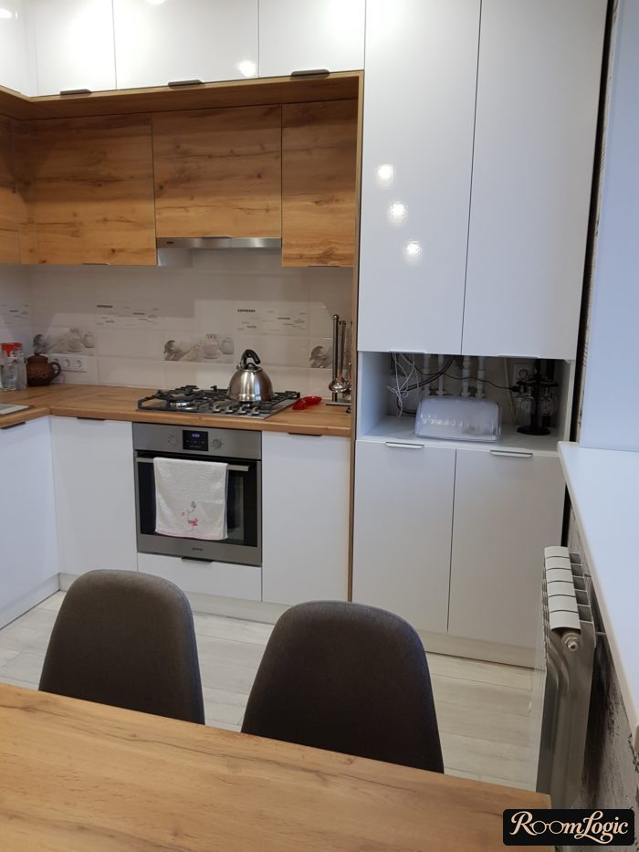 corner kitchen project 100 square feet
