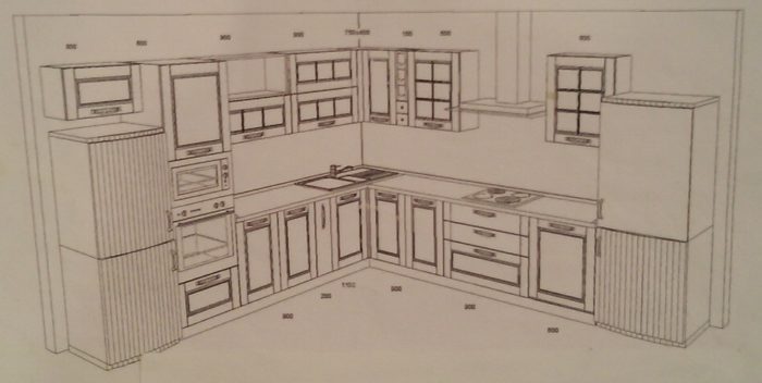 corner kitchen project 140 square feet