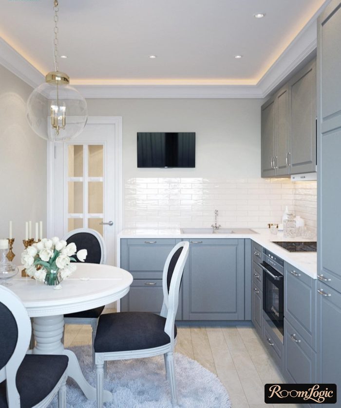 corner kitchens for small 65 square feet kitchen with refrigerator