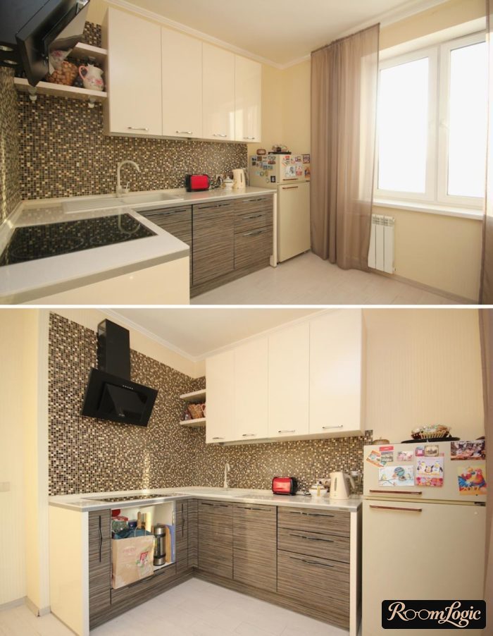 corner kitchens on 100 square feet