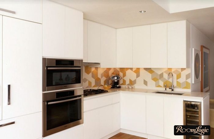 corner small high tech kitchen