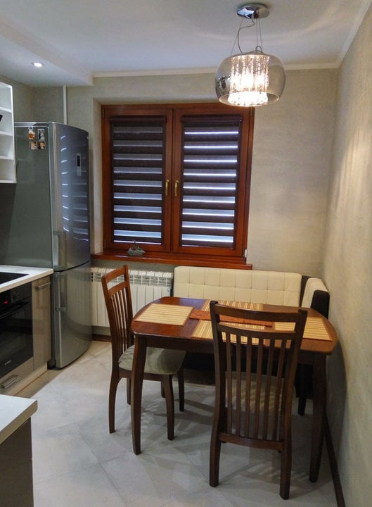 corner sofa on small kitchen