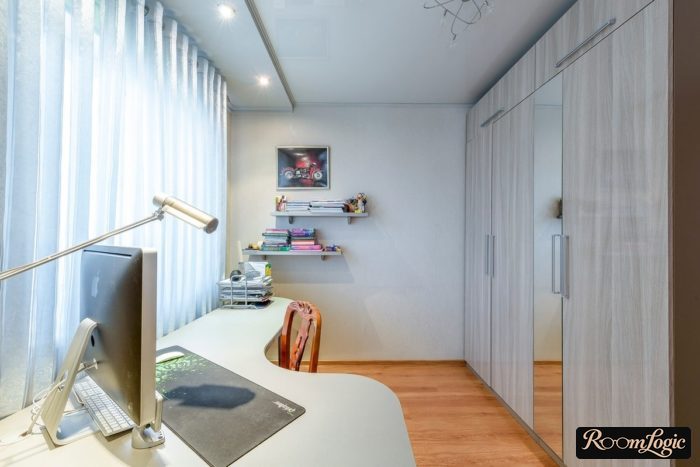 corner workspace for teenage boy