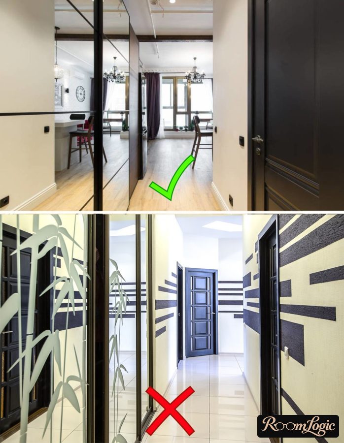 correct and incorrect hallway design