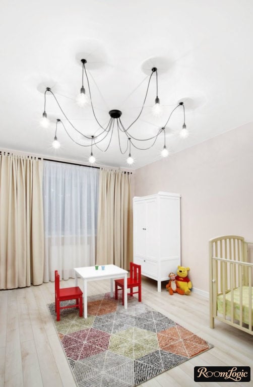 Decor and furnishings for a boy's kids' room