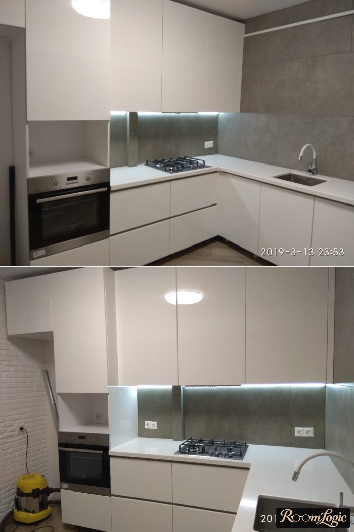 design of a 100 square feet kitchen