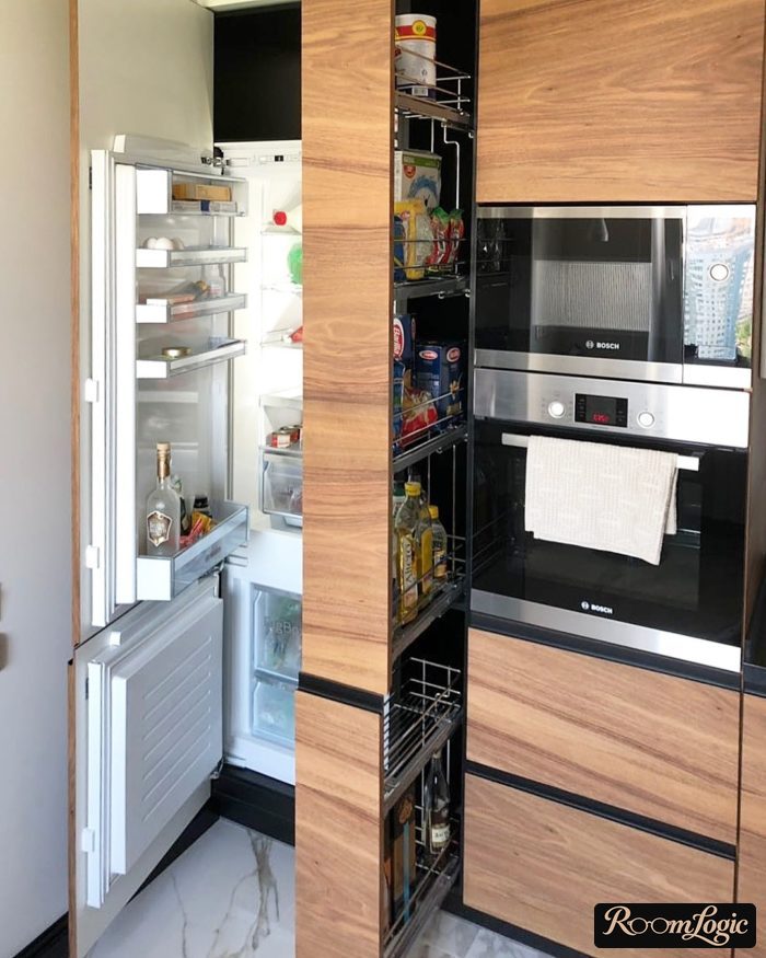 design of a 100 square feet kitchen with a window