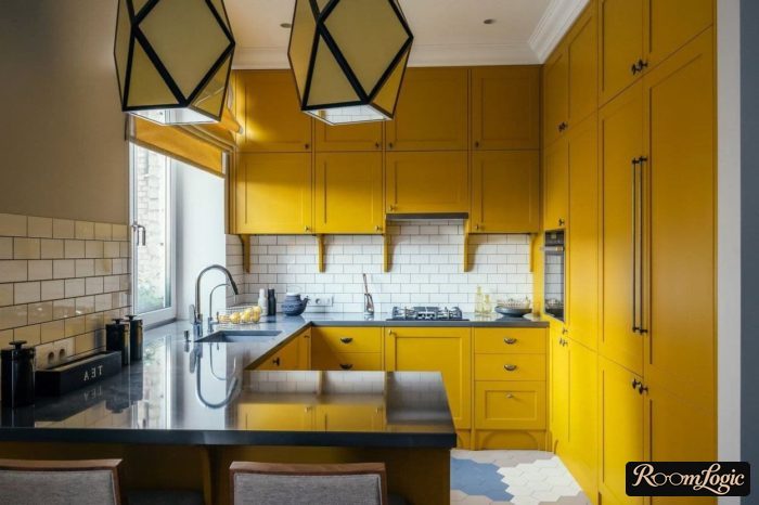 design of a 6.5 by 13 feet kitchen with a window