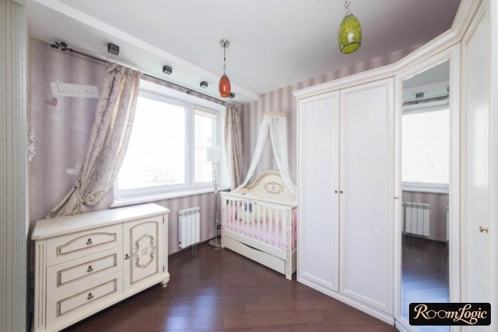 design of a kids' room with a crib