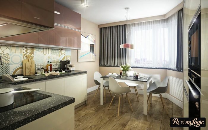 design of a square kitchen 130 square feet