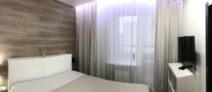 Design of a two-bedroom apartment converted from a one-bedroom apartment
