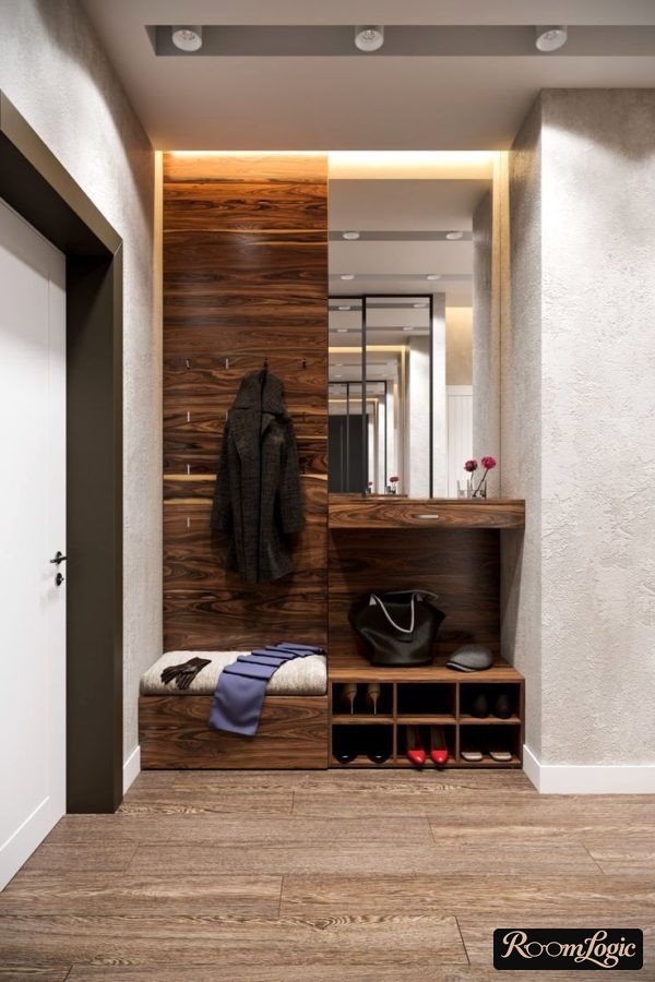 design of an open entryway in a modern style