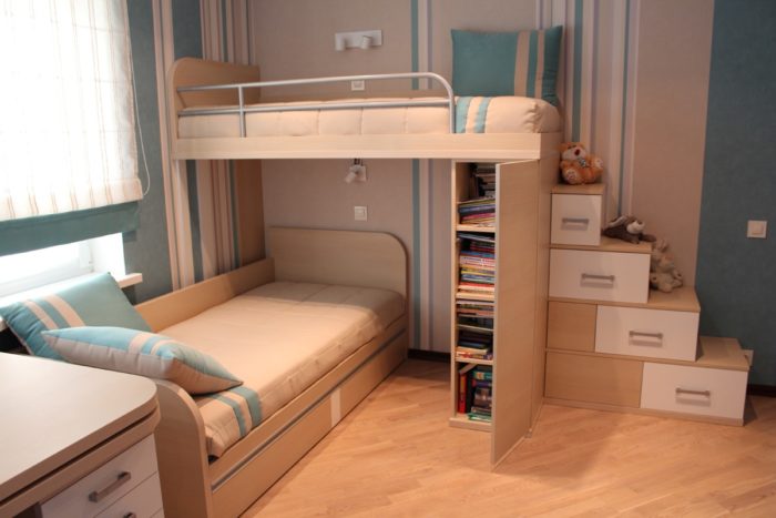 design of beds for two children
