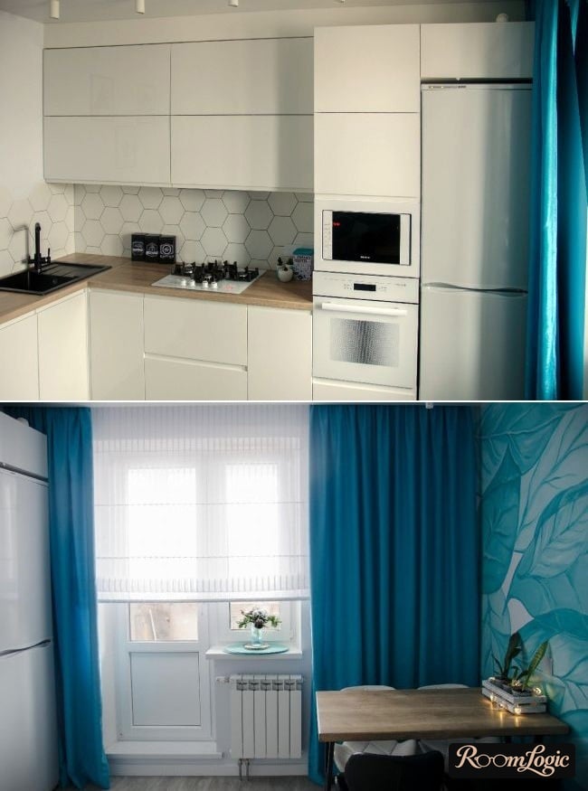 design project for corner kitchen 130 square feet