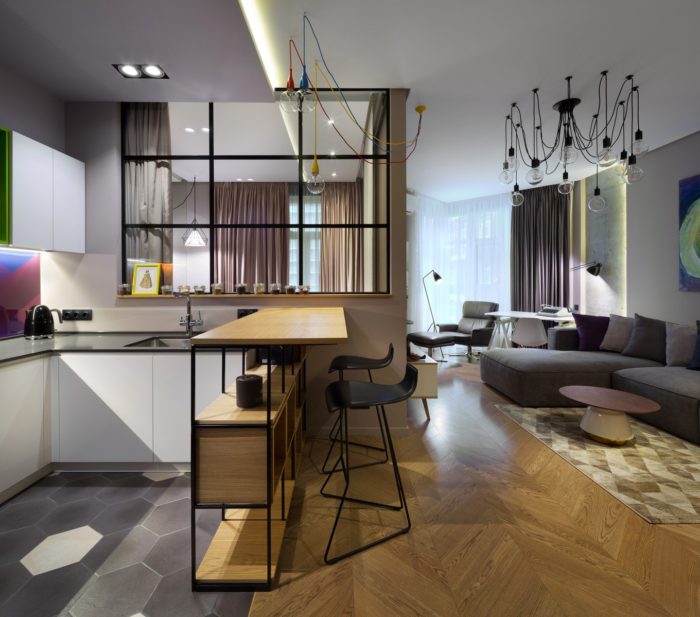 design renovation in a studio apartment