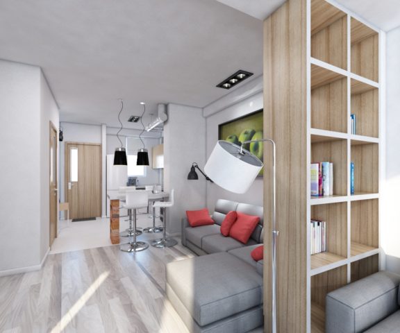 design studio with one window