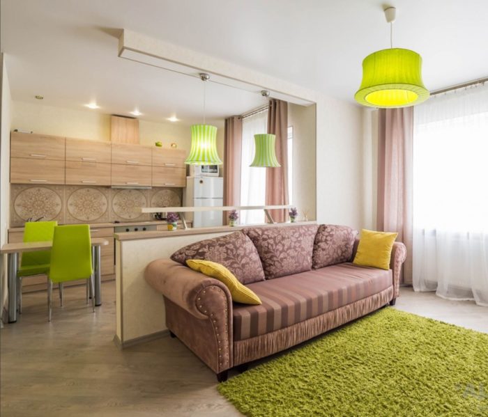 eco style studio apartment design