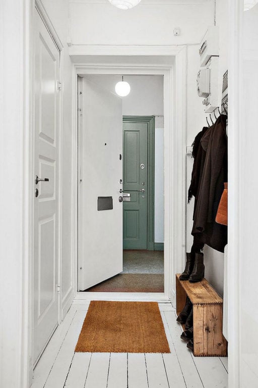 entryway with minimalism decor