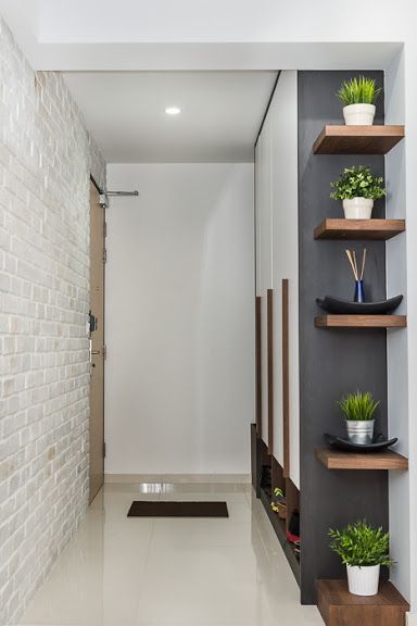 entryway with white painted ceiling