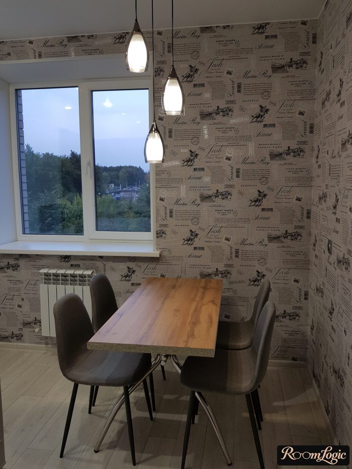 error in combination of wallpaper in modern interior