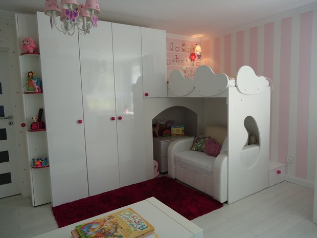 fashionable bunk bed for girls