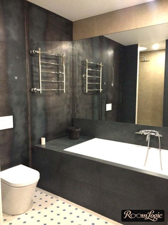 fashionable loft-style bathroom design
