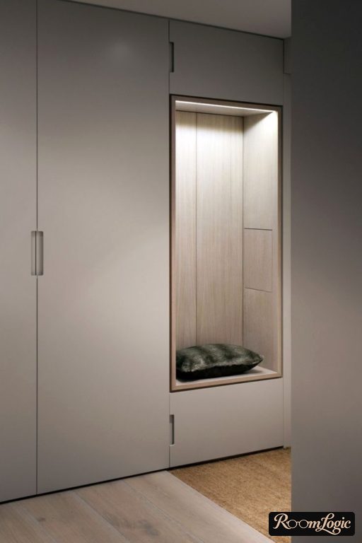 fashionable modern entryway in hallway in modern style