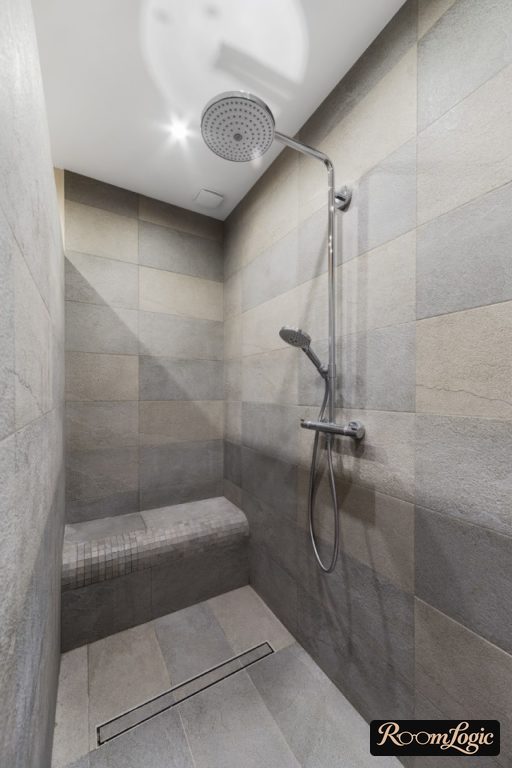 Faucet with a rain shower