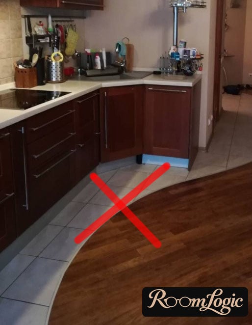 floor for small kitchen
