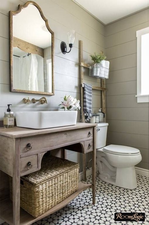 French Provence in the bathroom